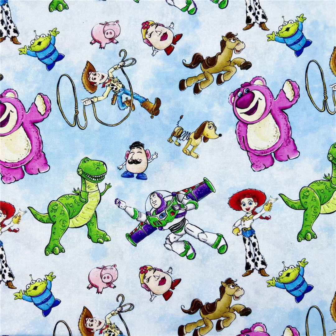 Disney Toy Story Fabric Buzz Toy Story Fabric Cartoon Anime Cotton