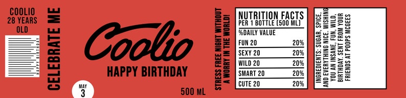 Digital Download Coca Cola Label, Coke Bottle, Coke Label,custom Pop ...