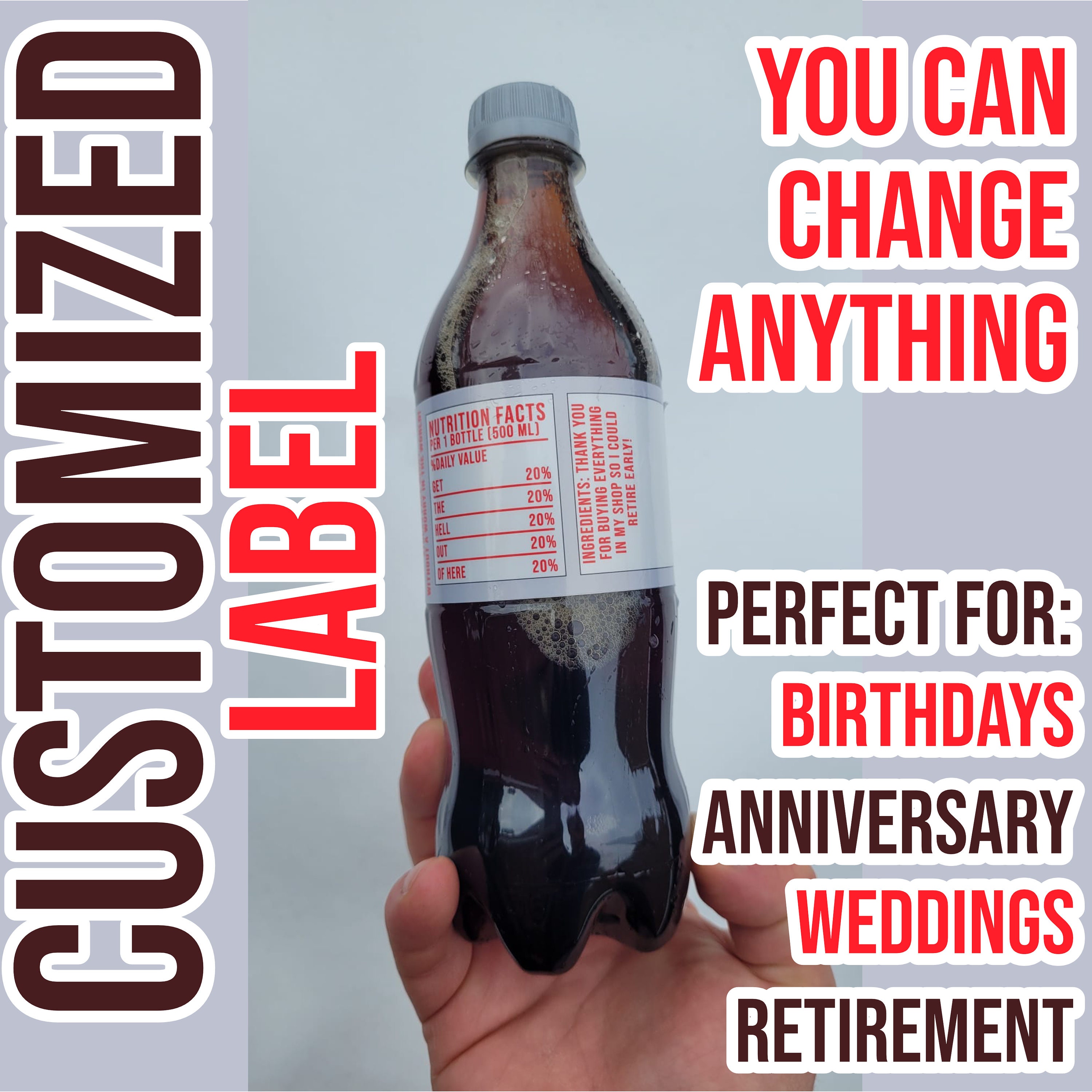 Sticker Label - Personalized Diet Coke Label, Diet Coke Bottle, Diet ...