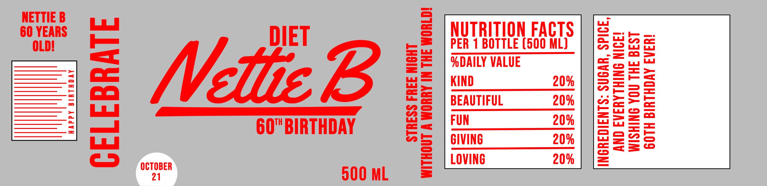 Digital Download - Personalized Diet Coke Label, Diet Coke Bottle, Diet ...