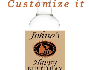Etiqueta personalizada para botella de vodka: regalo de cumpleaños personalizado (descarga digital)