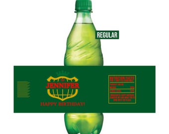 Etiqueta personalizada de Canada Dry: Regalo de cumpleaños personalizado (descarga digital)