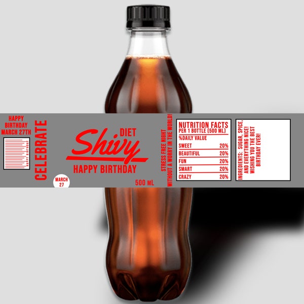 Personalized Coke Bottle Labels - Etsy
