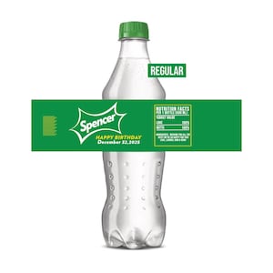 Personalized Sprite Bottle Label: Custom Soda Pop Label