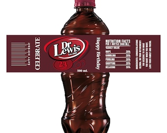 Digital Download - Dr. Pepper Label for any Occasion!