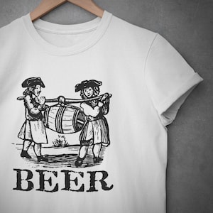 Beer T-shirt | 18th century Beer Design | Unisex Jersey Short Sleeve Tee