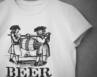 Beer T-shirt | 18th century Beer Design | Unisex Jersey Short Sleeve Tee