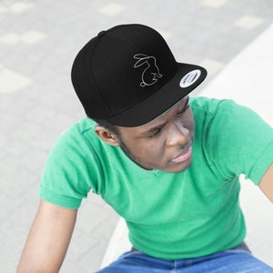 Snapback Hat - Kaninchen-Baseballmütze - Individuell bestickter Hut