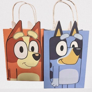 A set of 10 Bluey and Bingo Party Favor Bags