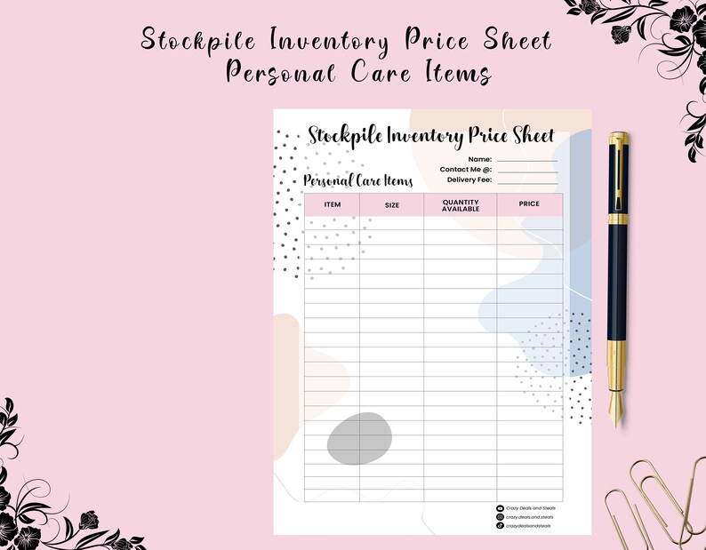 Couponing Bundle 13 Printable Templates - Digital Download - PDF File ...