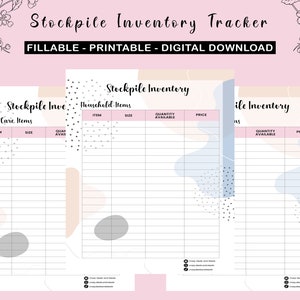 Couponing Stockpile Inventory Tracker, PDF Digital Download, GoodNotes 5, Couponing Stockpile, Inventory Tracking