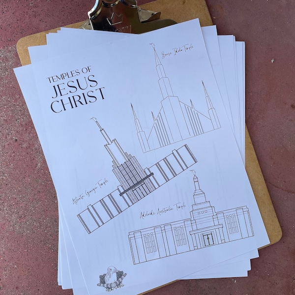 Printable Temple Dot to Dot Packet - Church of Jesus Christ of Latter-Day Saints