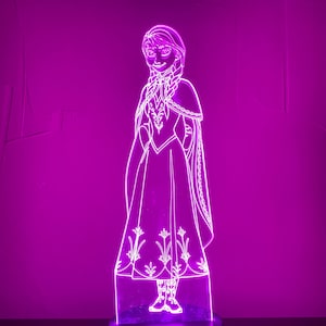 Large Frozen Anna 3D illusion light!
