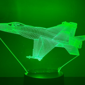 Large F-18 Hornet aircraft nightlight