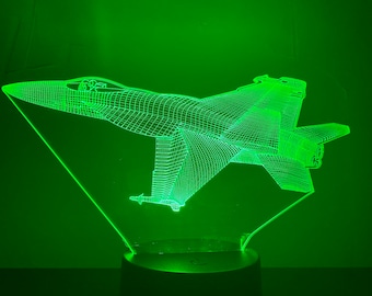 Large F-18 Hornet aircraft nightlight