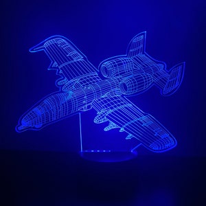 Large A-10 warthog aircraft nightlight.