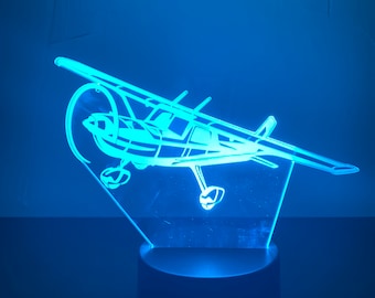 Large Cessna LED Nightlight! 6.8 inches wide and 6 inches tall.