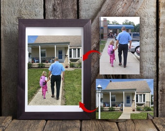 Person zum Foto hinzufügen Erinnerungsgeschenk Familienporträt verschiedene Fotos Fotos kombinieren, Verstorbenen geliebten Menschen zum Foto hinzufügen, Geschenk für Papa Mama Digital