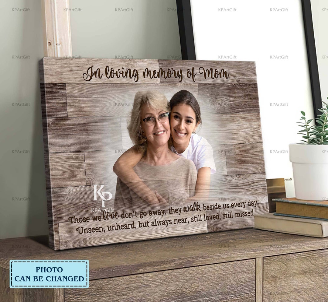 Custom Personalized Memorial Mom Canvas - Memory Gift For Loss Mom - I Miss You Mom