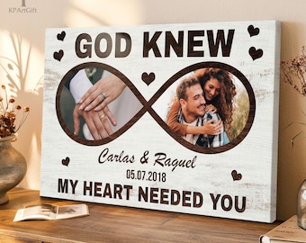 Premium Vector | A Black And White Sign That Says God Knew My Heart