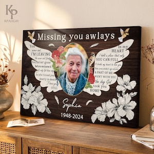 Personalized Memorial Canvas – A Heartfelt Tribute to Honor and Remember Your Loved One Forever Nb 0234
