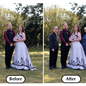 PHOTO MERGE Add Person to Photo Add Deceased Loved One  Custom Family Portrait Combine Different Photos Gift for Family Add Someone to Photo