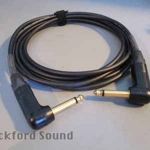 Mogami W2319 Mini Studio Instrument Cable - Gold Neutrik Right Angle to Right Angle Plugs