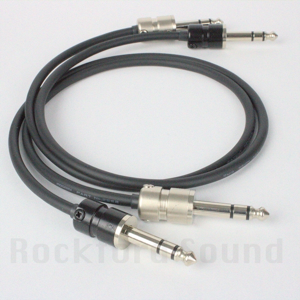 Mogami W2552 Balanced TRS Patch Cable, Straight to Straight Squareplug SPS6S, Nickel or Black
