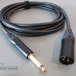 Mogami W2549 Unbalanced Interconnect | Gold Neutrik XLR Male to 1/4&quot; TS - Multiple Colors Available