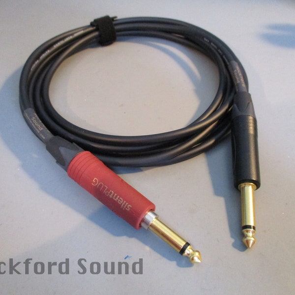 Mogami W2319 Mini Studio Instrument Cable - Gold Neutrik Directement à Droite SilentPlug