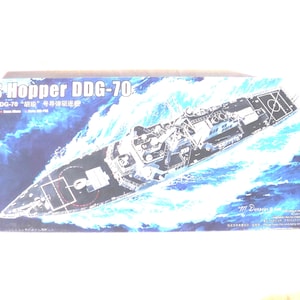 Trumpeter – Maquette USS Hopper DDG-70 échelle 1:350, Kit Détaillé, Dès 14 Ans