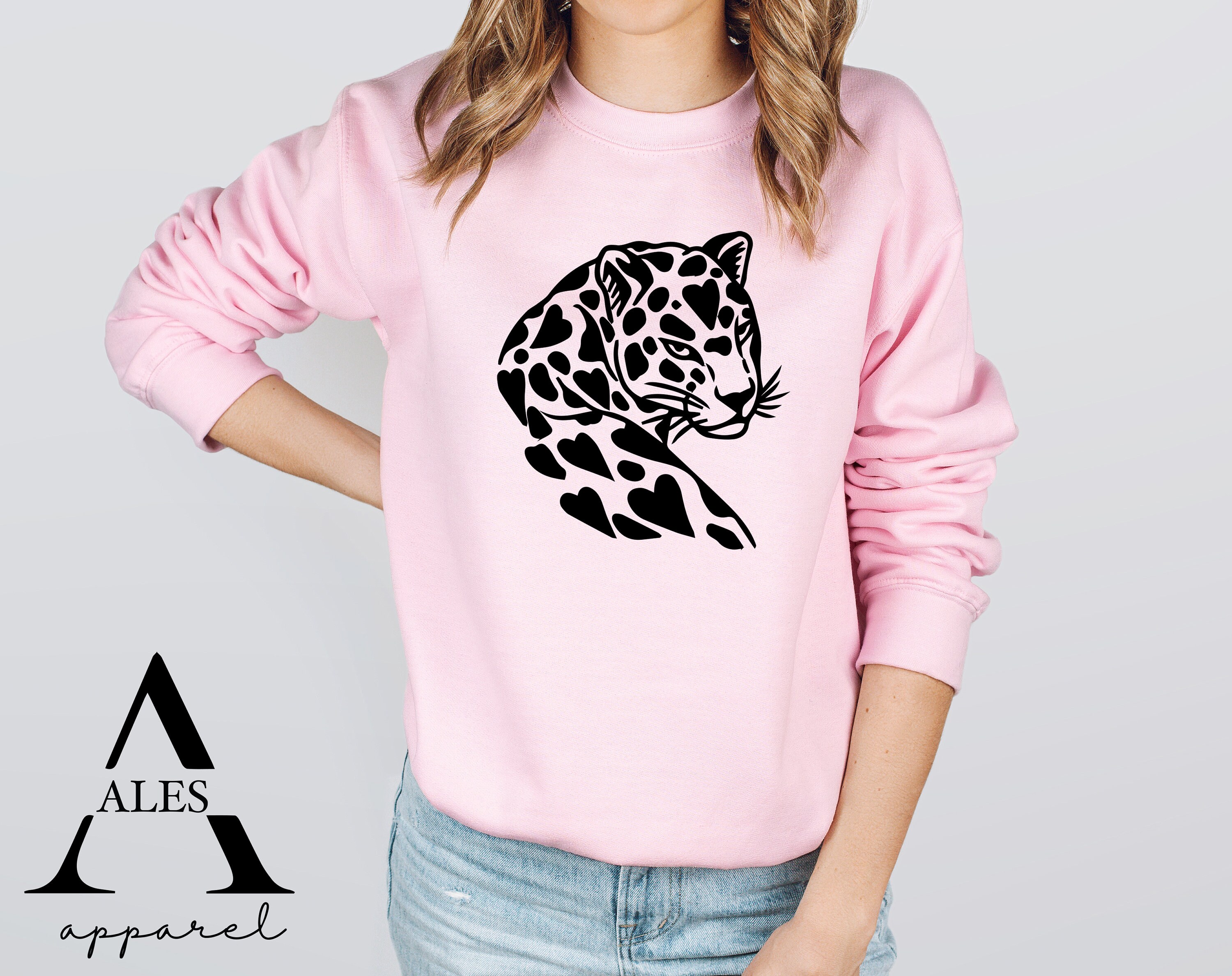 Cheetah Sweatshirtaesthetic Cheetah Sweatshirtcheetah Lover Etsy