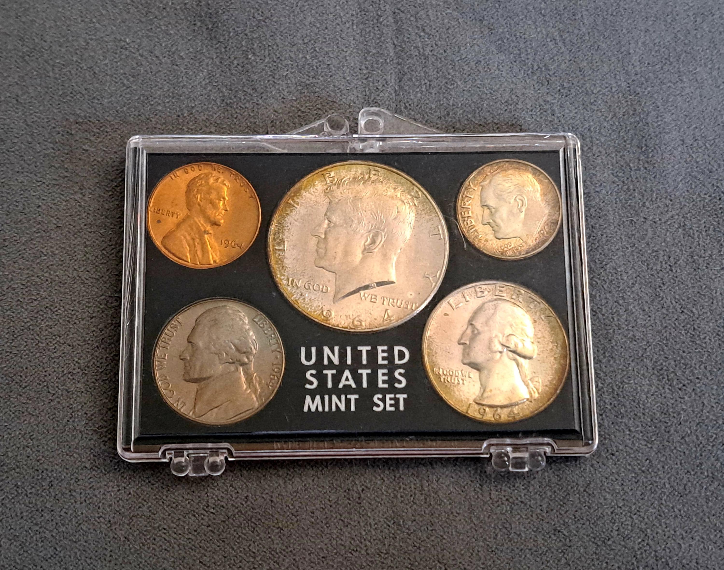 1964 Uncirculated Mint Set - Etsy