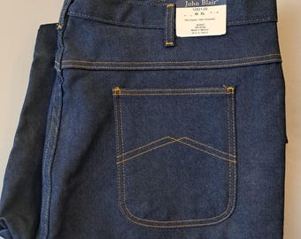 Vintage 1990's John Blair Denim Jeans - Size 46x34 XL - New With Tags - Big & Tall