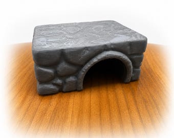 Square cobble stone terrarium hide / decor