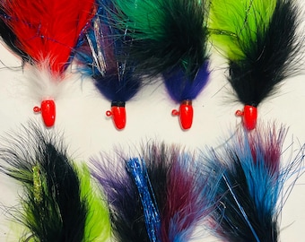 Hand Tied Twitching Jig for Salmon, Steelhead Fishing (3/8 or 1/2 oz)