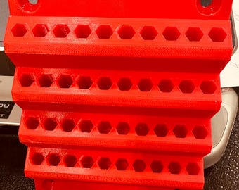 Drill bit holder - wall mounted