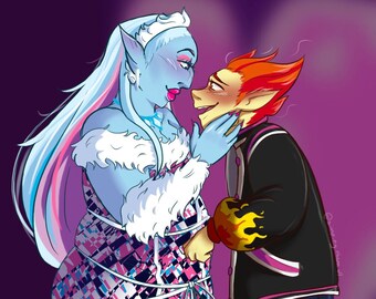 Impresión Monster High de Heath y Abbey