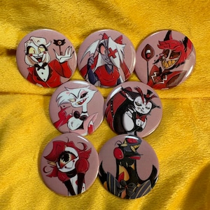 Hazbin Hotel Button Set