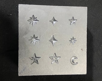 shot plates | shot plate | impression dies | silversmith supplies | silversmith tools | metal stamps for jewelry | metal stamps |