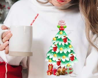 Oh Christmas Tree, Retro Christmas Tree, Sublimation Design, Christmas PNG,  Retro Christmas, Retro Santa Png, Happy Holidays PNG