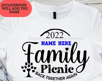 2024 Family PICNIC SVG - Personalized Design with NAME