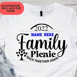 2024 Family PICNIC SVG - Personalized Design with NAME