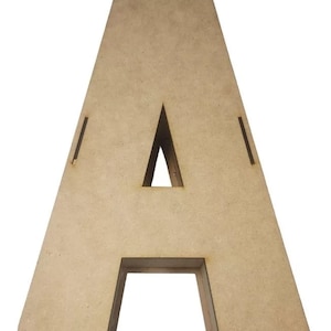 Letras de madera de 8 pulgadas, letra B de 1/5 pulgadas de grosor, letras  del alfabeto de madera sin terminar para decoración de pared, manualidades