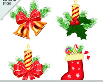 Christmas SVG Bundle | Cut File, Cricut, Clip art, Holiday SVG,  Christmas Art Bundle | Winter svg, Holidays, Cut Files Cricut, Silhouette