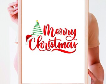 Merry Christmas clipart, Merry Christmas Svg, Christmas Shirt Svg, Sublimation, Winter SVG, Christmas svg, Holiday svg, Cut File for Cricut