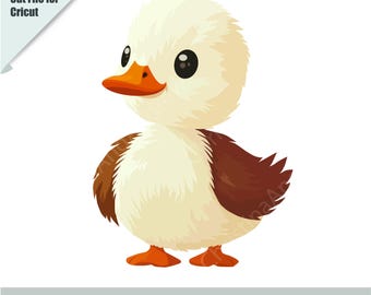 Adorable Goose Clipart | Duckling SVGs | Digital Clipart Files for Crafts | Printable Goose | Cartoon Goose Wall Art | Laser Cut File DIY