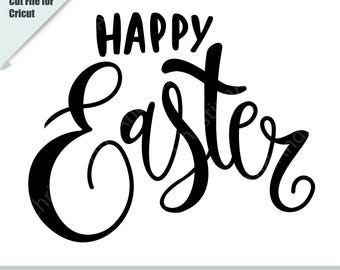 Happy Easter Svg - Happy Easter Digital Files - SVG PNG Eps - Instant Download - DIY Easter Crafts -  Easter Bunny - Easter Holiday dxf