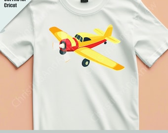 Cartoon Airplane SVG | Whimsical Nursery Art (Digital Download)