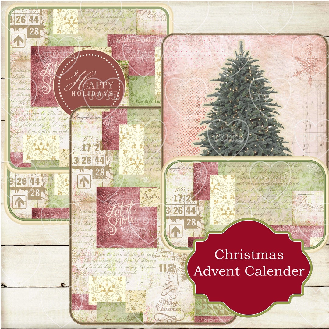 Printable Christmas Advent Calendar, Printable Papers, Family, Junk
